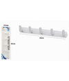 Appendiabiti Con 5 Ganci Appendino Asciugamano Da Bagno Casa Cucina Bianco 59744