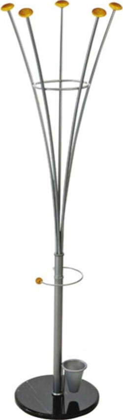 Appendiabiti con portaombrelli - 5 pomelli - 188x38 cm - argento - Alco Casa e cucina/Arredamento/Ingresso/Appendiabiti Eurocartuccia - Pavullo, Commerciovirtuoso.it