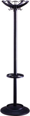 Appendiabiti con portaombrelli - 5 posti - 168x46 cm - nero - Unisit Casa e cucina/Arredamento/Ingresso/Appendiabiti Eurocartuccia - Pavullo, Commerciovirtuoso.it