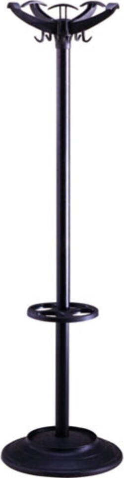 Appendiabiti con portaombrelli - 5 posti - 168x46 cm - nero - Unisit Casa e cucina/Arredamento/Ingresso/Appendiabiti Eurocartuccia - Pavullo, Commerciovirtuoso.it