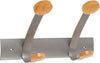 Appendiabiti da muro - 30x11 2x17 5 cm - 2 posti - metallo-legno - grigio metallo e legno chiaro - Alba Casa e cucina/Arredamento/Ingresso/Appendiabiti Eurocartuccia - Pavullo, Commerciovirtuoso.it