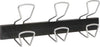 Appendiabiti da muro - 46 5x7 2x16 5 cm - 3 posti - metallo-ABS - nero-grigio metallizzato - Alba Casa e cucina/Arredamento/Ingresso/Appendiabiti Eurocartuccia - Pavullo, Commerciovirtuoso.it