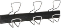 Appendiabiti da muro - 46 5x7 2x16 5 cm - 3 posti - metallo-ABS - nero-grigio metallizzato - Alba Casa e cucina/Arredamento/Ingresso/Appendiabiti Eurocartuccia - Pavullo, Commerciovirtuoso.it