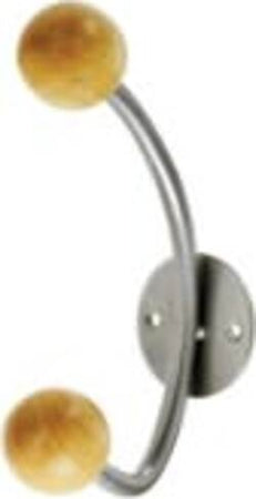 Appendiabiti da muro 2 pomelli - 15x5x8 5 cm - argento - Alco Casa e cucina/Arredamento/Ingresso/Appendiabiti Eurocartuccia - Pavullo, Commerciovirtuoso.it