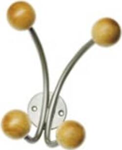 Appendiabiti da muro 4 pomelli - 15x15x8 5 cm - argento - Alco Casa e cucina/Arredamento/Ingresso/Appendiabiti Eurocartuccia - Pavullo, Commerciovirtuoso.it