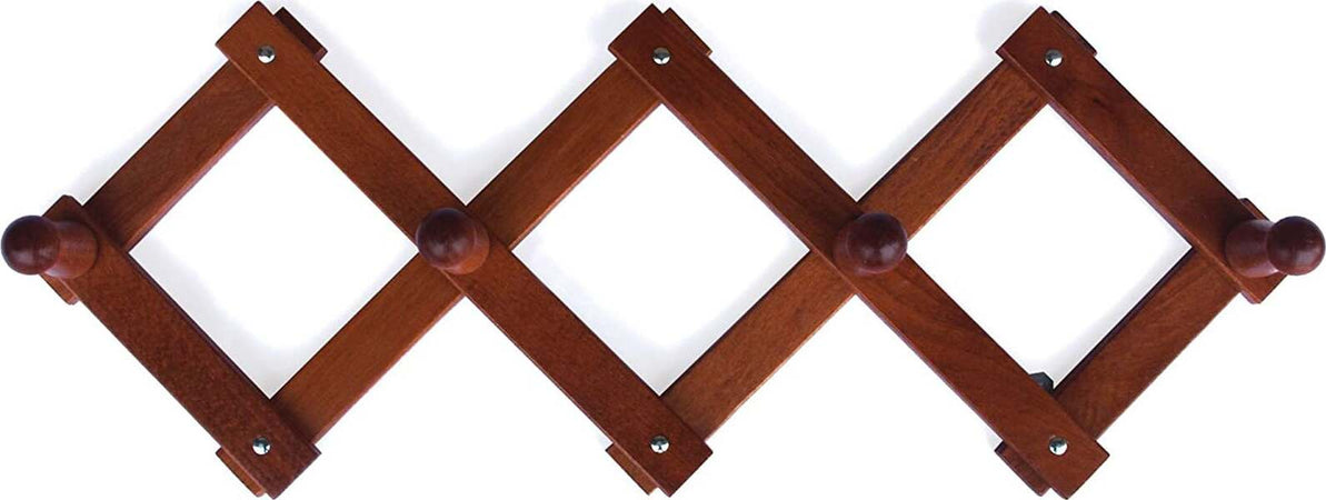 Appendiabiti da parete estensibile in legno con pomoli tondi Casa e cucina/Arredamento/Ingresso/Appendiabiti Decor Space - Altamura, Commerciovirtuoso.it