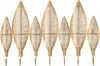 Appendiabiti-da-parete-foglie-struttura-in-metallo-color-oro-con-7-ganci-per-interni