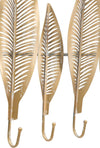 Appendiabiti-da-parete-foglie-struttura-in-metallo-color-oro-con-7-ganci-per-interni