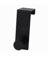 Appendiabiti Da Porta Con 1 Gancio 4x11.5 Cm Nero Per Asciugamani Vestiti 87774