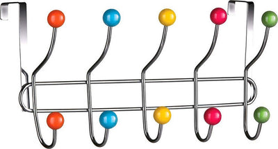 Appendiabiti Da Porta Con 10 Ganci E Pomelli Multicolore Gancio Dietro Porta Casa, arredamento e bricolage > Arredamento > Attaccapanni Trade Shop italia - Napoli, Commerciovirtuoso.it