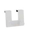Appendiabiti Da Porta Con 2 Ganci 12.5x11.5 Cm Bianco Asciugamani Vestiti 87779