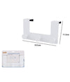 Appendiabiti Da Porta Con 3 Ganci 19.5x11.5 Cm Bianco Asciugamani Vestiti 87780