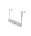 Appendiabiti Da Porta Con 3 Ganci 19.5x11.5 Cm Bianco Asciugamani Vestiti 87780