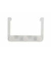 Appendiabiti Da Porta Con 3 Ganci 19.5x11.5 Cm Bianco Asciugamani Vestiti 87780