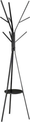 Appendiabiti-Da-Terra-Attaccapanni-In-Metallo-E-Legno-Nero-45-X-45-X-180-Cm