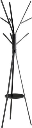 Appendiabiti Da Terra Attaccapanni In Metallo E Legno Nero 45 X 45 X 180 Cm Casa e cucina/Arredamento/Ingresso/Appendiabiti Trade Shop italia - Napoli, Commerciovirtuoso.it