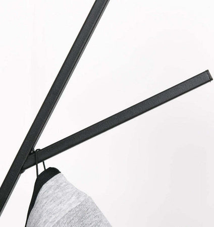 Appendiabiti Da Terra Attaccapanni In Metallo E Legno Nero 45 X 45 X 180 Cm Casa e cucina/Arredamento/Ingresso/Appendiabiti Trade Shop italia - Napoli, Commerciovirtuoso.it