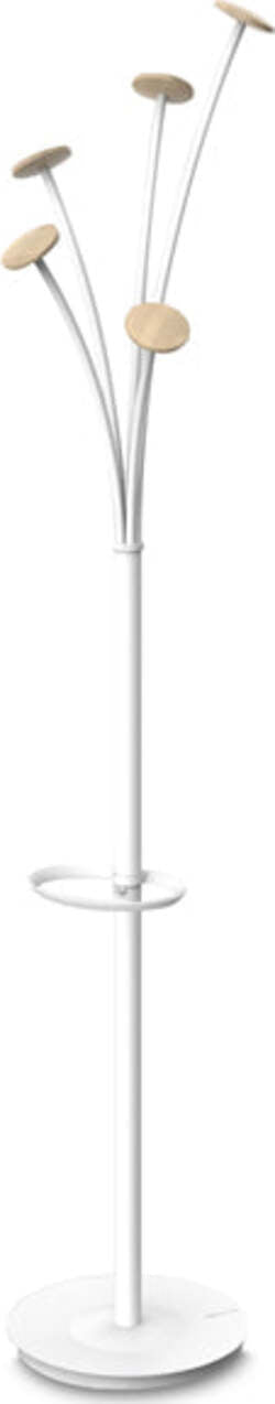 Appendiabiti Festival BC - 5 posti - 175 cm - bianco - legno chiaro - Alba Casa e cucina/Arredamento/Ingresso/Appendiabiti Eurocartuccia - Pavullo, Commerciovirtuoso.it