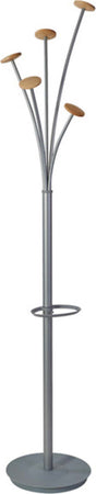 Appendiabiti Festival M - 5 posti - 175 cm - grigio - legno chiaro - Alba Casa e cucina/Arredamento/Ingresso/Appendiabiti Eurocartuccia - Pavullo, Commerciovirtuoso.it