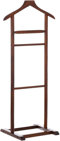 Appendiabiti Indossatore in legno di Noce Servo Muto Porta Abiti 48x36x 107cm