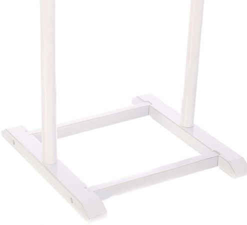 Appendiabiti Indossatore legno Pioppo Bianco Servo Muto Porta Abiti 48x36x107cm