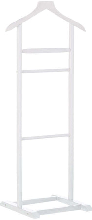 Appendiabiti Indossatore legno Pioppo Bianco Servo Muto Porta Abiti 48x36x107cm