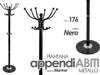 Appendiabiti Nero 176 Cm In Metallo Attaccapanni Con Piantana Base In Marmo Casa e cucina/Arredamento/Ingresso/Appendiabiti Trade Shop italia - Napoli, Commerciovirtuoso.it