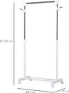 Appendiabiti-Stender-ad-Altezza-Regolabile-con-Fondo-Portaoggetti-e-4-Ruote,-68.5x42x87-145-cm-DS7850-116DS7