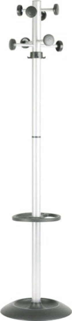Appendiabiti Totem con portaombrelli - 8 posti - 175x39 cm - grigio-nero - Unisit Casa e cucina/Arredamento/Ingresso/Appendiabiti Eurocartuccia - Pavullo, Commerciovirtuoso.it