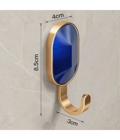 Appendini Luxury Set Da 4 Ganci A Parete Muro Effetto Gioelli Preziosi Dorato