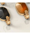 Appendini Luxury Set Da 4 Ganci A Parete Muro Effetto Gioelli Preziosi Dorato