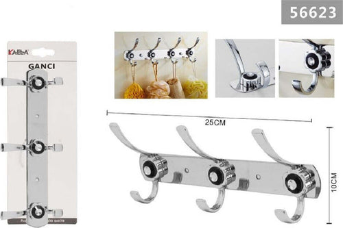 Appendino A 3 Ganci Appendi Abiti Asciugamano Bagno Fiore Diamante 25x10cm 56623 Casa e cucina/Bagno/Mobili da bagno/Portasciugamani/Ganci portasciugamani Trade Shop italia - Napoli, Commerciovirtuoso.it