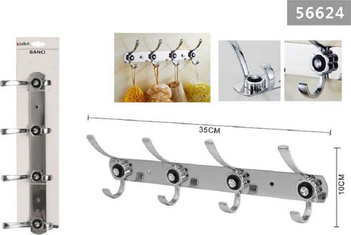 Appendino A 4 Ganci Appendi Abiti Asciugamano Bagno Fiore Diamante 35x10cm 56624 Casa e cucina/Bagno/Mobili da bagno/Portasciugamani/Ganci portasciugamani Trade Shop italia - Napoli, Commerciovirtuoso.it