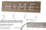 Appendino Appendi Abiti Da Parete Legno Gancio A 4 Decoro Home 41x11x1cm 745693 Casa e cucina/Arredamento/Ingresso/Appendiabiti a parete Trade Shop italia - Napoli, Commerciovirtuoso.it