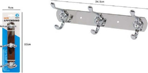 Appendino-Appendi-Porta-Asciugamani-Con-3-Ganci-Doppio-Bagno-Diamante-52173