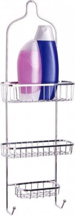APPENDINO BAGNO CON 2 MENSOLE E PORTASAPONE IN ACCIAIO INOX 62 CM 3 RIPIANI  Trade Shop italia - Napoli, Commerciovirtuoso.it