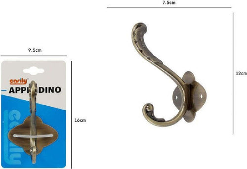 Appendino Con 1 Gancio Farfalla Parete Multiuso Viti Appendiabiti 7.5x12cm 52183 Casa, arredamento e bricolage > Arredamento > Attaccapanni Trade Shop italia - Napoli, Commerciovirtuoso.it