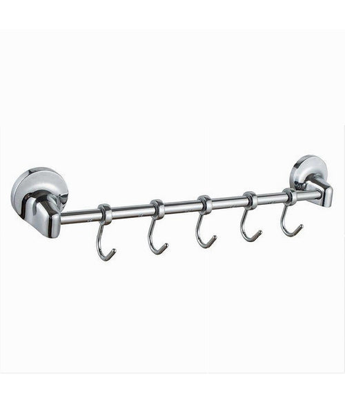 Appendino Con 5 Ganci Per Accappatoi Asciugamani Da Parete Accessori Bagno 79811