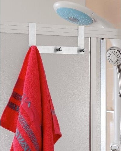 APPENDINO DA DOCCIA APPENDI ASCIUGAMANI APPENDABITI DIETROPORTA 3 GANCI ACCIAIO  Trade Shop italia - Napoli, Commerciovirtuoso.it