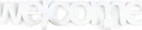 Appendino da parete in metallo bianco welcome Casa e cucina/Organizzazione interni/Ganci e appenditutto/Ganci appendi cappotto Led Mall Home - Napoli, Commerciovirtuoso.it
