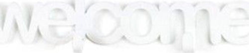 Appendino da parete in metallo bianco welcome Casa e cucina/Organizzazione interni/Ganci e appenditutto/Ganci appendi cappotto Led Mall Home - Napoli, Commerciovirtuoso.it