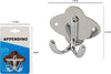 Appendino Doppio Gancio Appendi Porta Asciugamano Bagno 7.5x6.5cm Coniglio 52175 Casa, arredamento e bricolage > Arredamento > Attaccapanni Trade Shop italia - Napoli, Commerciovirtuoso.it