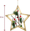 Appendino Forma Stella In Legno Con Rami Palline 42cm Rosso Decorazione Natale Casa e cucina/Decorazioni per interni/Addobbi e decorazioni per ricorrenze/Decorazioni natalizie/Presepi/Statuine e fondali per il presepe Trade Shop italia - Napoli, Commerciovirtuoso.it