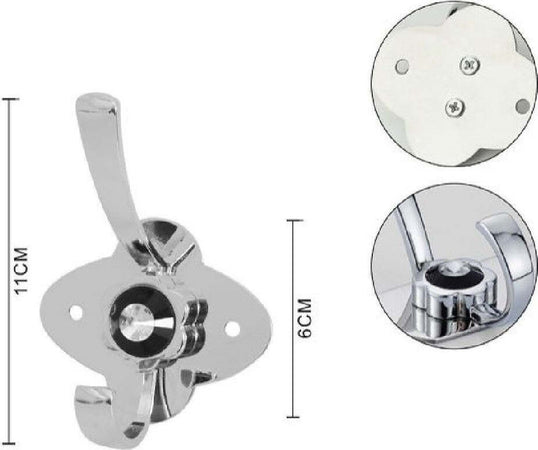 Appendino Gancio Appendi Abiti Asciugamano 1 Posto Fiore Diamante 11x6 Cm 56621 Casa e cucina/Bagno/Mobili da bagno/Portasciugamani/Ganci portasciugamani Trade Shop italia - Napoli, Commerciovirtuoso.it