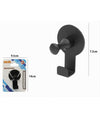 Appendino Gancio Appendi Porta Asciugamano 1 Posto Bagno Casa Nero 7.5 Cm 59750