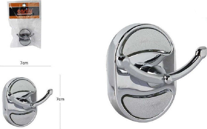 Appendino Gancio Appendi Porta Asciugamano Doppio Bagno Ovale 7 X 7 Cm 52005 Casa, arredamento e bricolage > Arredamento > Attaccapanni Trade Shop italia - Napoli, Commerciovirtuoso.it