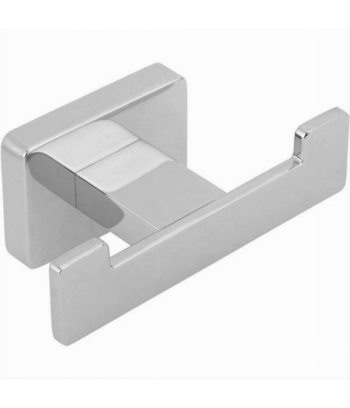 Appendino Gancio Doppio Da Muro Porta Asciugamani Accappatoi Cromato Bagno 87211