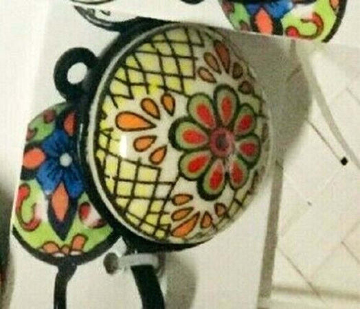 Appendino Gancio Parete Appendiabiti Metallo Ceramica Decori Ass. 13x4cm 749346 Casa e cucina/Arredamento/Ingresso/Appendiabiti a parete Trade Shop italia - Napoli, Commerciovirtuoso.it