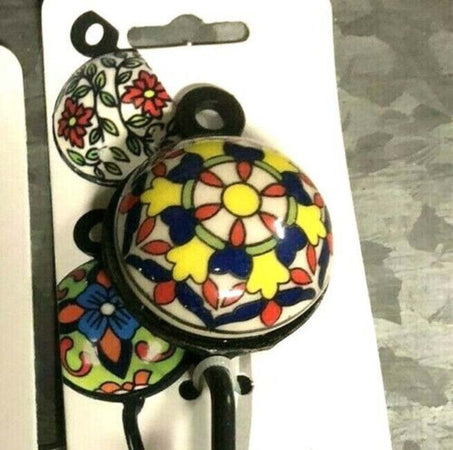 Appendino Gancio Parete Appendiabiti Metallo Ceramica Decori Ass. 13x4cm 749346 Casa e cucina/Arredamento/Ingresso/Appendiabiti a parete Trade Shop italia - Napoli, Commerciovirtuoso.it