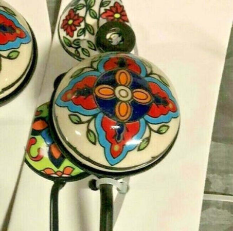 Appendino Gancio Parete Appendiabiti Metallo Ceramica Decori Ass. 13x4cm 749346 Casa e cucina/Arredamento/Ingresso/Appendiabiti a parete Trade Shop italia - Napoli, Commerciovirtuoso.it